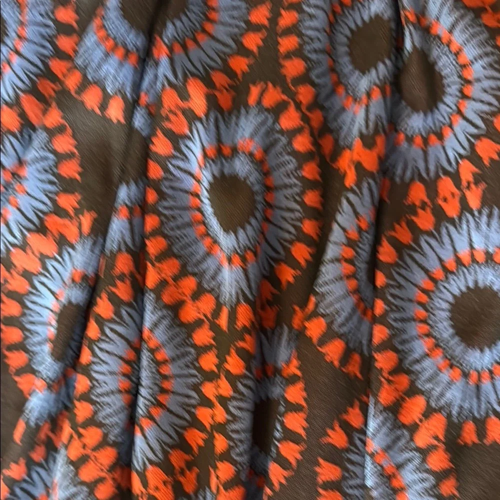 LuLaRoe Vibrant‎ Black and Blue Madison Skirt